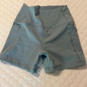 CRZ Yoga shorts baby blue